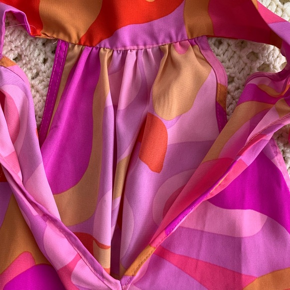 Tyche Abstract Multicolored Halter Top - Picture 9 of 9